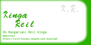 kinga reil business card